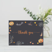 Carte De Remerciements Halloween Trick or Treat  (Debout devant)