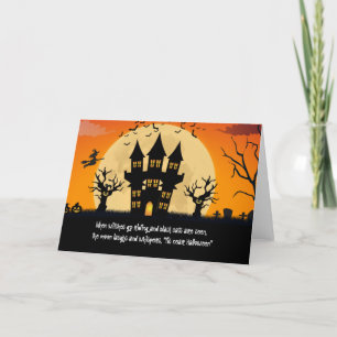Carte De Remerciements Halloween Verse