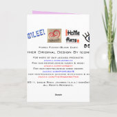 Carte De Remerciements Hamsa Fusion (Carte de voeux vierge) (Dos)