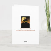 Carte de remerciements hanté de Halloween de (Dos)