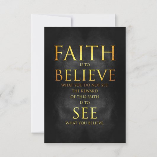Carte De Remerciements Happiness Quote Faith Believe See (Devant)