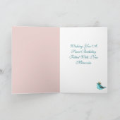 CARTE DE REMERCIEMENTS HAPPY BIRTHDAY WATERCOLOR  (Intérieur)