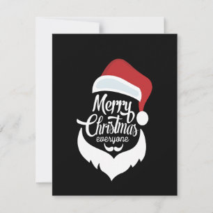 Carte De Remerciements Happy Christmas   Santa Claus Say Merry Christmas
