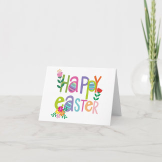 Carte De Remerciements Happy Easter 