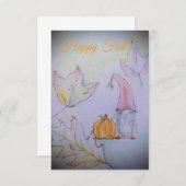 Carte De Remerciements Happy Fall (Devant / Derrière)