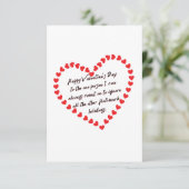 Carte De Remerciements Happy Funny Valentines Day cadeau citations sarcas (Debout devant)