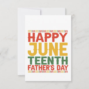 Carte De Remerciements Happy JuneTeenth Father's Day Black History Month