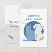 Carte De Remerciements Happy mothers day! (Devant / Derrière)