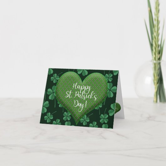 Carte De Remerciements Happy St. Patricks Day (Devant)