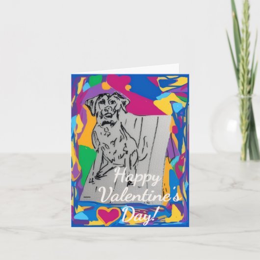 Carte De Remerciements Happy Valentine's Day Greeting Card (Devant)