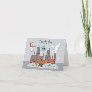 Carte De Remerciements Harry Potter | Château de Poudlard