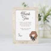 Carte De Remerciements Harry Potter Chibi Hermione Wizard Birthday (Debout devant)