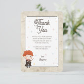 Carte De Remerciements Harry Potter Chibi Ron Weasley Magicien Anniversai (Debout devant)