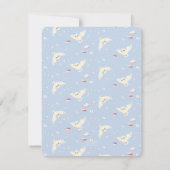 Carte De Remerciements Harry Potter Hedwig Blue Stripe Birthday (Dos)