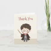 Carte De Remerciements Harry Potter simple (Devant)