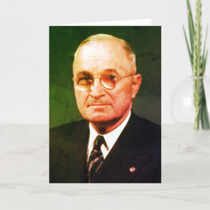 Carte De Remerciements Harry S. Truman, 33e président américain, Dem Poli