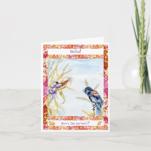 Carte De Remerciements "Harvest" Card (Devant)