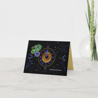 Carte De Remerciements Hazel Horloge de Minuit