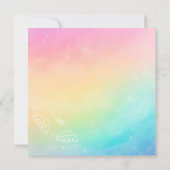 Carte De Remerciements Heavenly Rainbow Labor & Delivery NICU Hospital (Dos)