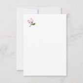 Carte De Remerciements Hébreu 4:16 citations avec art floral blanc ver (Dos)