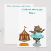 Carte De Remerciements Helene circus performer (Devant / Derrière)