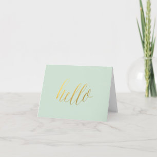 Carte De Remerciements HELLO notecard