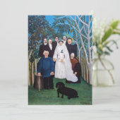 Carte De Remerciements Henri Rousseau - La fête de mariage (Debout devant)