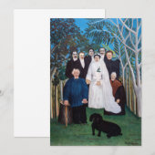 Carte De Remerciements Henri Rousseau - La fête de mariage (Devant / Derrière)