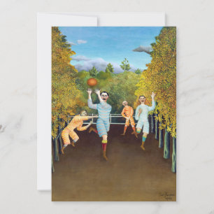 Carte De Remerciements Henri Rousseau - Les joueurs de football