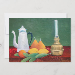 Carte De Remerciements Henri Rousseau - Nature morte à la cafetière