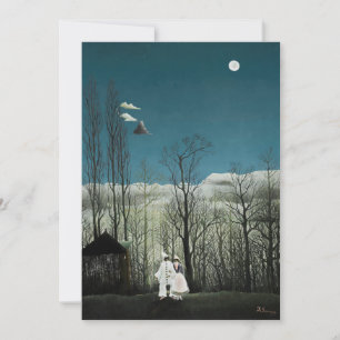 Carte De Remerciements Henri Rousseau - Soirée Carnaval