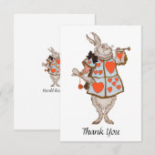 Carte De Remerciements Herald Rabbit (Devant / Derrière)