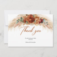 Herbe de la pampa orange brûlé tropical fleur bord