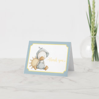 Carte De Remerciements Here Comes the Son Baby Shower Thank You Card