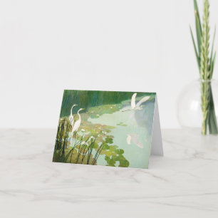 Carte De Remerciements Hérons en été par Newell Convers Wyeth