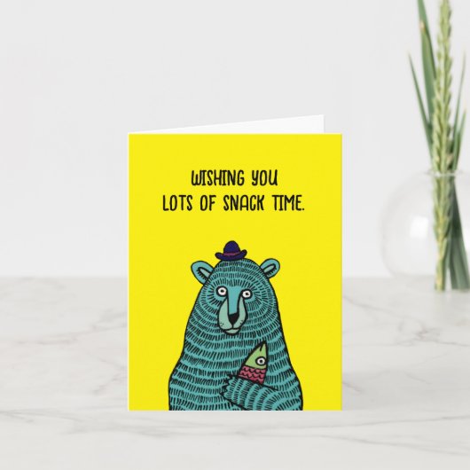 Carte De Remerciements Heure de la collation (Devant)