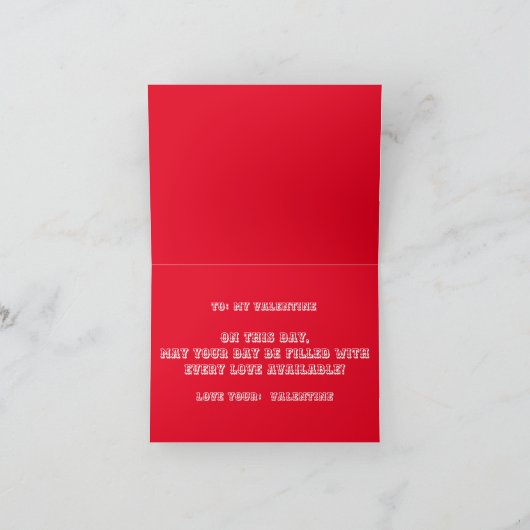 Carte De Remerciements Heureuse Sainte-Valentin, chat et chien (Intérieur)