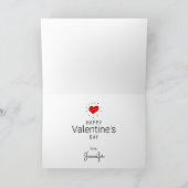 Carte De Remerciements Heureuse Sainte-Valentin | Face Fox | Ajouter Votr (Intérieur)