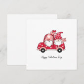 Carte De Remerciements Heureuse Sainte-Valentin moderne rouge personnalis (Devant / Derrière)