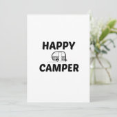 CARTE DE REMERCIEMENTS HEUREUX CAMPER (Debout devant)
