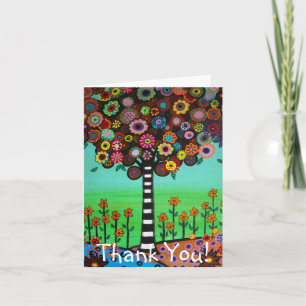 Carte de remerciements HEUREUX d'ARBRE