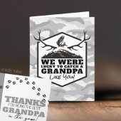 Carte De Remerciements Heureux d'attraper un papa / Étape papa / Grand-pè