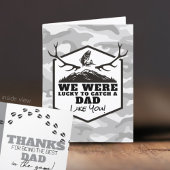 Carte De Remerciements Heureux d'attraper un papa / Étape papa / Grand-pè