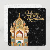 Carte De Remerciements heureux Ramadan (Devant / Derrière)