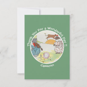 Carte De Remerciements Hey Diddle Diddle Collection de fête d'anniversair