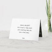 CARTE DE REMERCIEMENTS HEY YOU - FRIENDSHIP CARD (Dos)