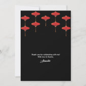 Carte De Remerciements Hibachi Thème Anniversaire Chef privé Parti japona (Devant)