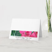 Carte De Remerciements Hibiscus rose (Dos)