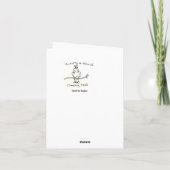 Carte De Remerciements Hibou 🦉 bébé (Dos)