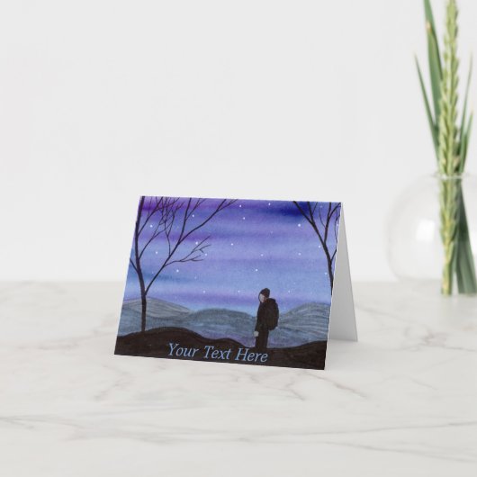 Carte De Remerciements Hiker (Devant)